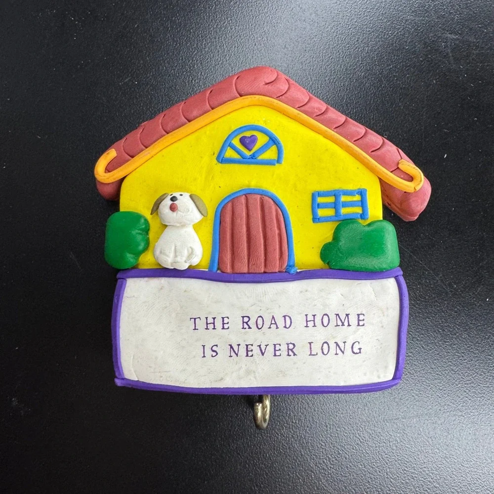 Dog House Wall Decor Key Holder The Road Home Is Never Long Cute Magnet‎ 3D